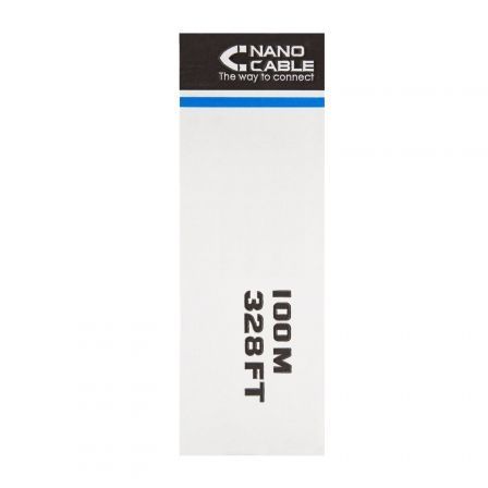 Nanocable Bobina de Cable RJ45 Cat.6 FTP Rígido AWG24 100m Gris